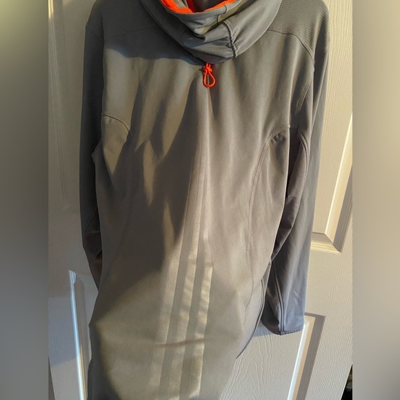 ADIDAS ADISTAR Track Jacket Gray and Orange Performance Running Jacket Men’s L - Picture 7 of 9